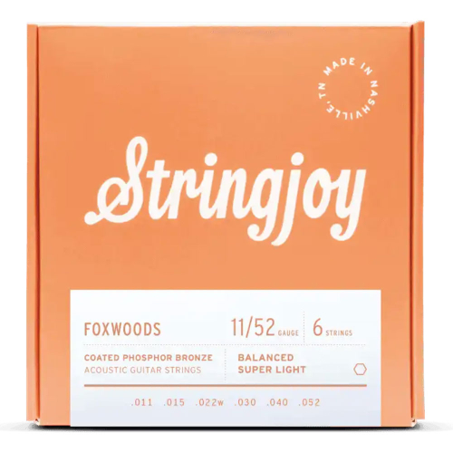 Stringjoy FW1152 Foxwoods Coated Phosphor Akoestische Gitaarsnaren (11-52) Super Light