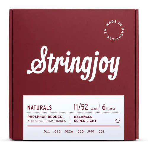 Stringjoy NB1152 Naturals Phosphor Bronze Akoestische Gitaarsnaren (11-52) Super Light