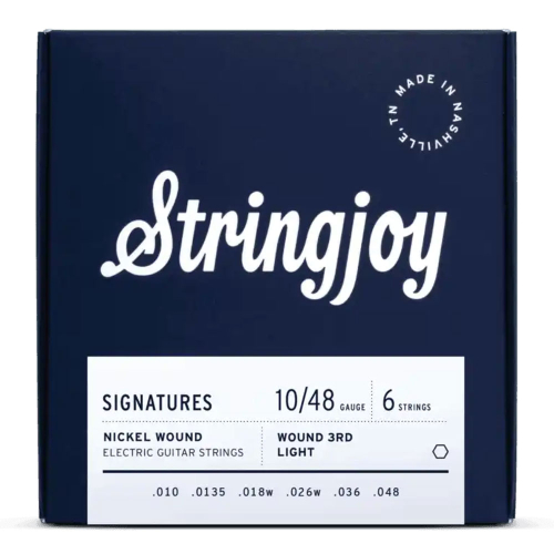 Stringjoy NW1048W3 Signatures Nickel Wound Elektrische Gitaarsnaren (10-48) Wound 3rd