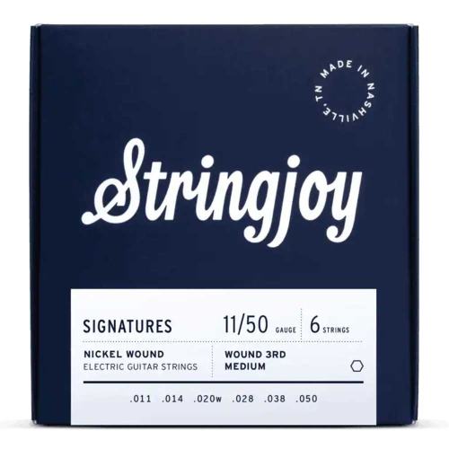 Stringjoy NW1150W3 Signatures Nickel Wound Elektrische Gitaarsnaren (11-50) Wound 3rd