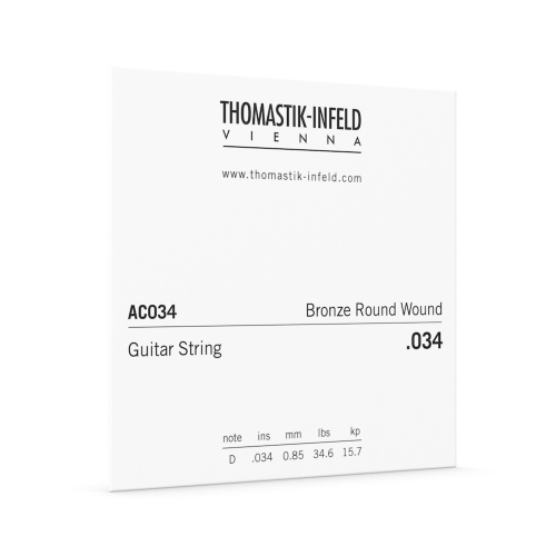 Thomastik AC034 Plectrum Bronze Roundwound Losse Akoestische Gitaarsnaar .034