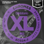 D'Addario ECG24-7 Chromes Snaren voor 7-Snarige Elektrische Gitaar (11-65)