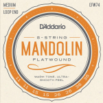 D'Addario EFW74 Flatwound Mandoline Snaren (11-36) Medium