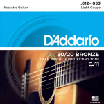 D'Addario EJ11 Bronze Westernsnaren (12-53) Light