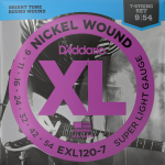 D'Addario EXL120-7 Round Wound Snaren voor 7-Snarige Elektrische Gitaar (9-54)