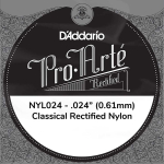 D'Addario NYL024 Classics Rectified Nylon .024 Losse Klassieke Snaar