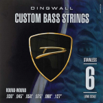 Dingwall Bassnaren - DWSS-6, Stainless Steel (30-127), 6-snarige Basgitaar