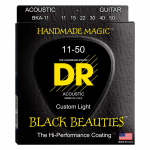 DR Strings BKA-11 Black Beauties Gecoate Akoestische Gitaarsnaren (11-50)