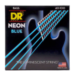 DR Strings NBB-40 Neon Blue Bassnaren Coated (40-100) Light