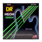 DR Strings NGB5-40 Neon Green Bassnaren 5-Snarig Coated (40-120) Light