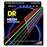 DR Strings NMCA12 Multicolor Akoestische Snaren (12-54), K3 Coating - Aanbieding