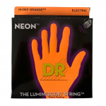DR Strings NOE11 Neon Orange Elektrische Snaren (11-50), K3 Coating - Aanbieding