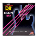 DR Strings NPB-45 Neon Pink Bassnaren Coated (45-105) Medium
