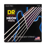 DR Strings NWE-9 Neon White Elektrische Snaren (9-42), K3 Coating
