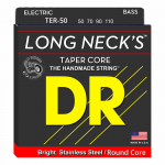 DR Strings TER50 Long Necks Tapered Bassnaren Round Core (50-110) - Aanbieding