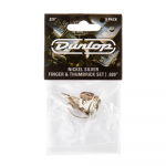 Dunlop 33P020 Duim/Vingerplectrum Zilver .020" (0.50mm) 5-Pack