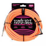 Ernie Ball 6079 Gevlochten Gitaarkabel Neon Oranje 3 Meter