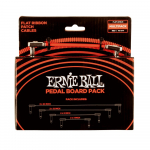 Ernie Ball 6404 Flat Ribbon Patchkabel Multipack Rood (10 Kabels)