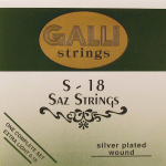 Galli S018 Silverplated Snarenset Extra Light voor Saz / Bağlama (7-22)