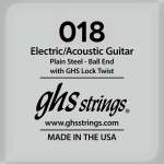 GHS Strings GB 018" Plain Steel .018 Losse Snaar