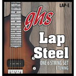 GHS Strings LAP-E Lap Steel Snaren Nickel-Plated Steel - E Tuning (13-56)