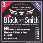 BlackSmith NW-1149-3P Elektrische Gitaarsnaren (11-49) 3-Pack (Gratis 2x .011 Losse snaar)