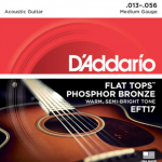 D'Addario EFT17 Flat Tops Phosphor Bronze Akoestische Snaren (13-56)