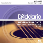 D'Addario EJ26 Phosphor Bronze Westernsnaren (11-52) Custom Light