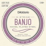 D'Addario EJ60+ Nickel Plated Steel Banjosnaren 5-Snarig (9.5-20)