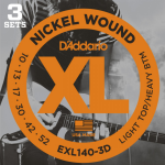 D'Addario EXL140-3D Snaren voor Elektrische Gitaar (10-52) 3-Pack