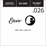Elixir 13126 Polyweb Bronze Acoustic .026 Losse Snaar