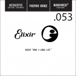 Elixir 14153 Nanoweb Phosphor Bronze Acoustic .053 Losse Snaar