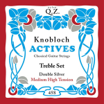 Knobloch 458QZ Double Silver Nylon Treble Set - Medium/Hoge Spanning (3 Snaren)