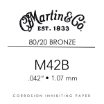 Martin M42B Losse Snaar .042 - 80/20 Brons voor Akoestische Gitaar OP=OP