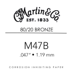 Martin M47B Losse Snaar .047 - 80/20 Brons voor Akoestische Gitaar OP=OP