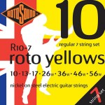 Rotosound R10-7 Yellows Gitaarsnaren voor 7-Snarige Elektrische Gitaar (10-56)