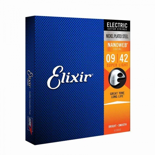 Elixir 12002 nanoweb snaren voor elektrische gitaar thumbnail