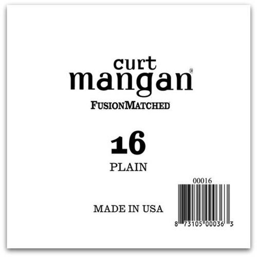 Curt Mangan 00016 Plain Steel Ball End Losse Snaar .016
