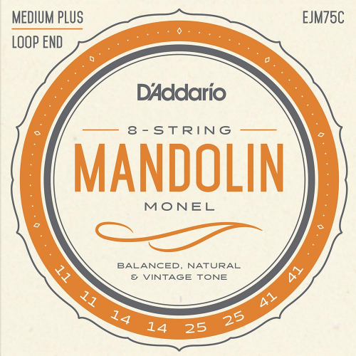 D'Addario EJM75 Monel Wound Mandoline Snaren (11-41) Medium Plus