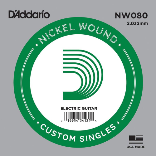 D'Addario NW080 Nickel Wound .080 Losse Snaar Elektrisch/Western