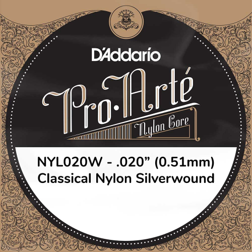 D'Addario NYL020W Classics Losse Silverwound .020 Snaar