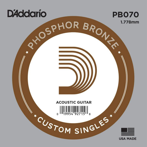 D'Addario PB070 Phosphor Bronze .070 Losse Snaar