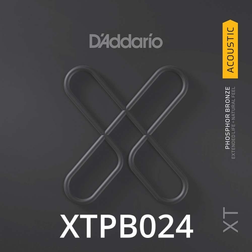 D'Addario XTPB024 XT Phosphor Bronze Losse Snaar .024