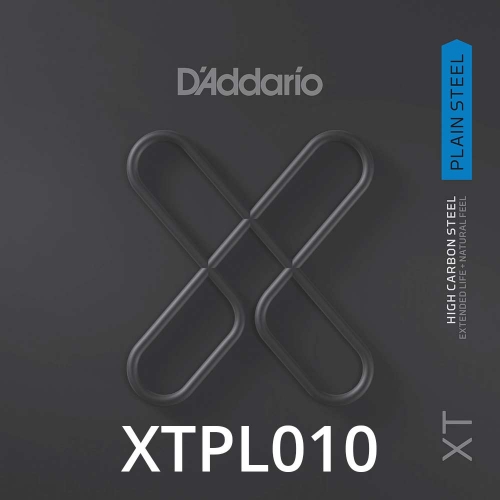 D'Addario XTPL010 Plain Steel XT Losse Snaar .010