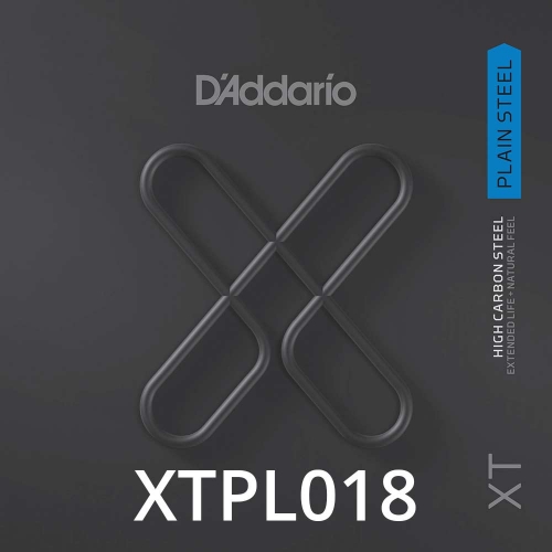 D'Addario XTPL018 Plain Steel XT Losse Snaar .018