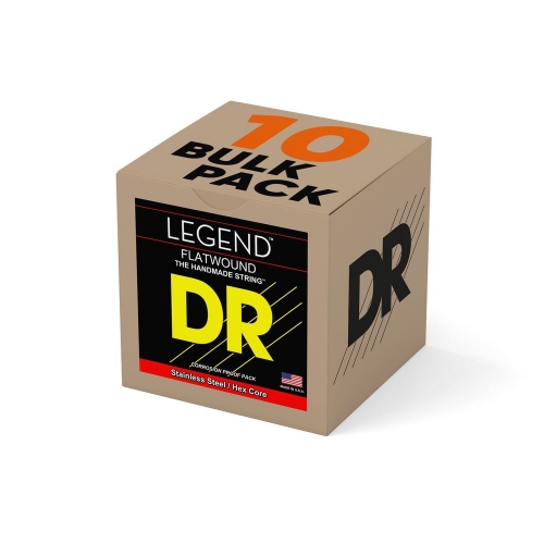 DR Strings FL13 Legend Flatwound Gitaarsnaren Bulk 10-Pack