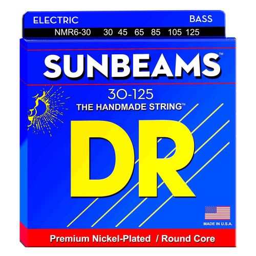 DR Strings NMR6-30 Sunbeams Bassnaren 6-Snarig (30-125)