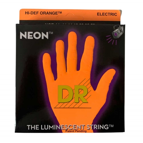 DR Strings NOE11 Neon Orange Elektrische Snaren (11-50), K3 Coating