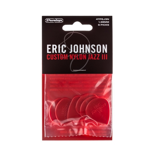 Dunlop 47PEJ3N Eric Johnson Jazz III Plectrum 6-Pack