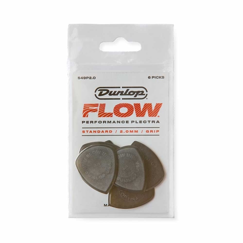 Dunlop 549P200 Flow Standaard 2.0mm Plectrum 6-Pack